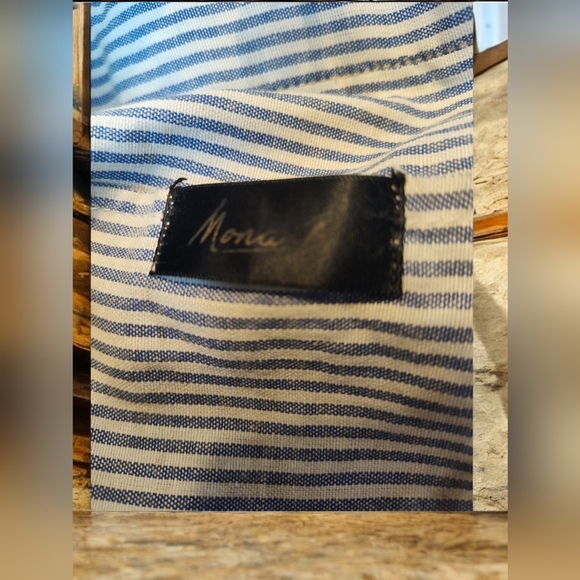 Mona B Upcycled Canvas and Vegan Leather Tote Bag - Picture 4 of 8